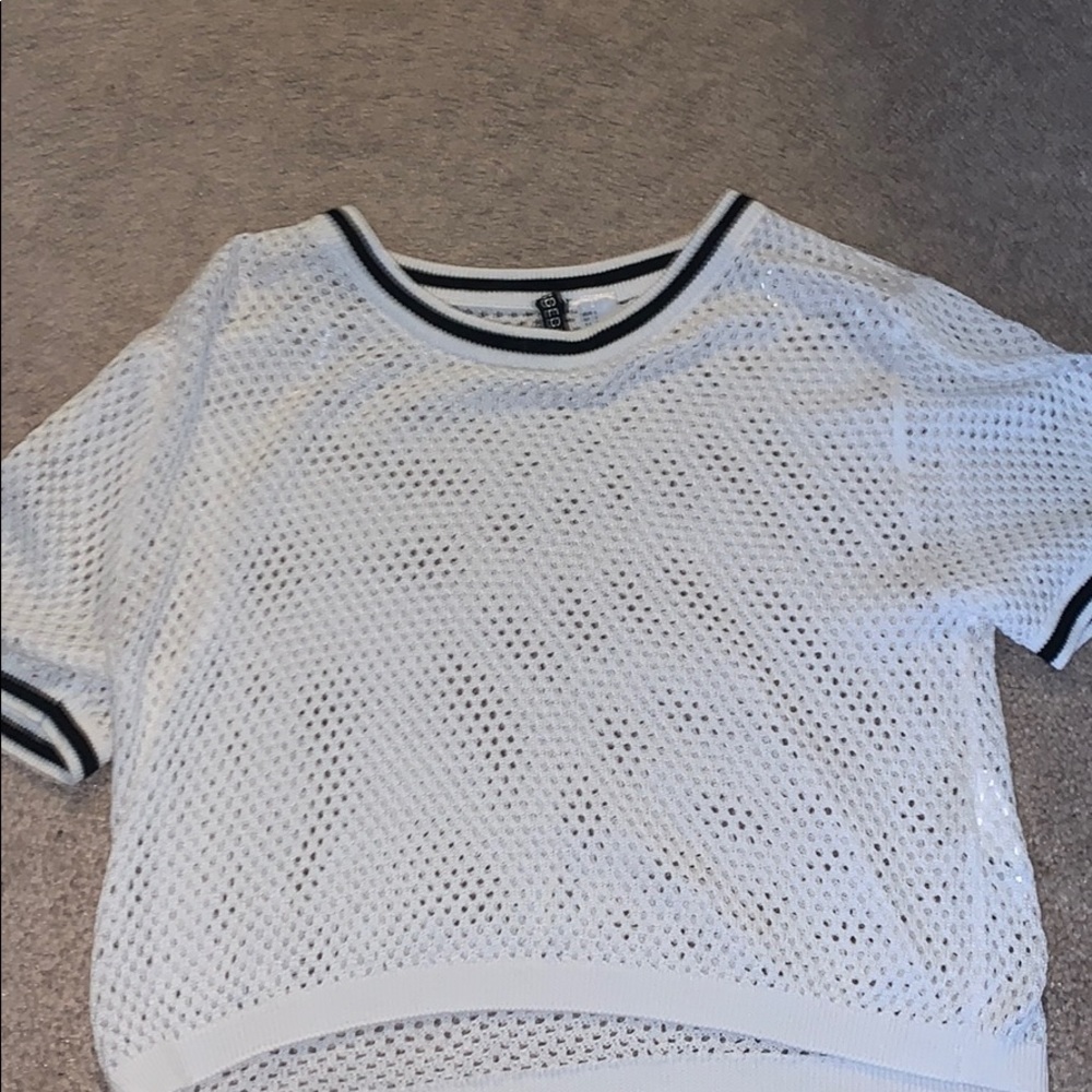 Jersey style crop top Tee